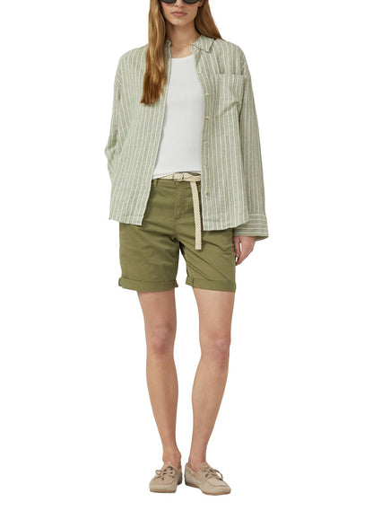 S.OLIVER Shorts mit geflochtenem Gürtel