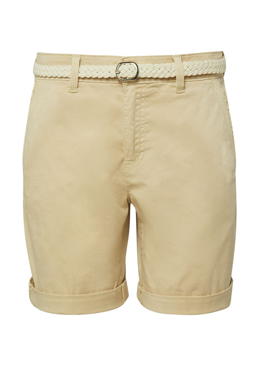 S.OLIVER Shorts mit geflochtenem Gürtel