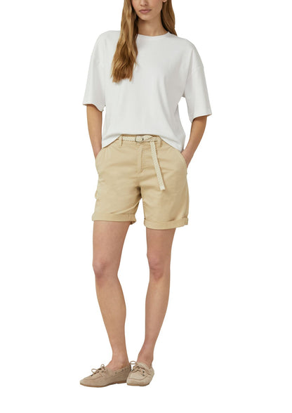 S.OLIVER Shorts mit geflochtenem Gürtel