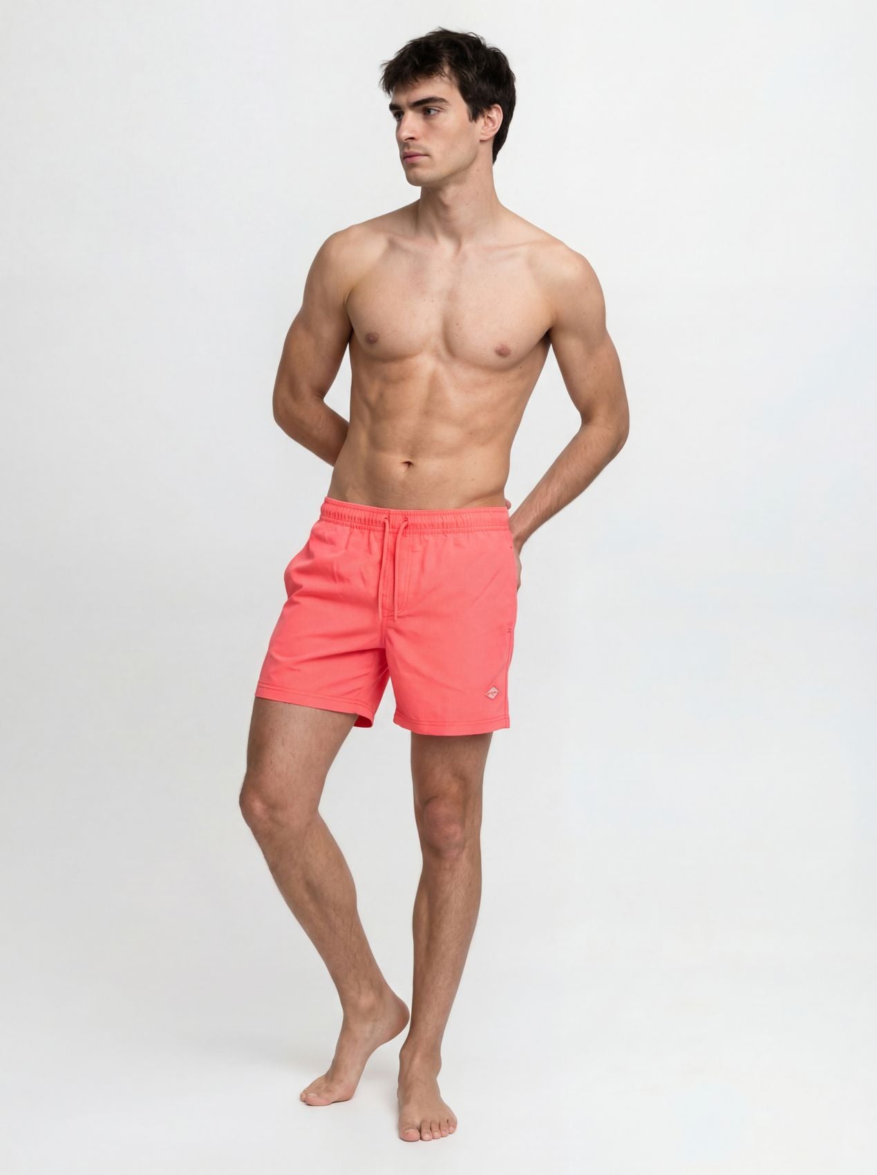 JACK & JONES Sportliche Badeshorts mit Kordelzug