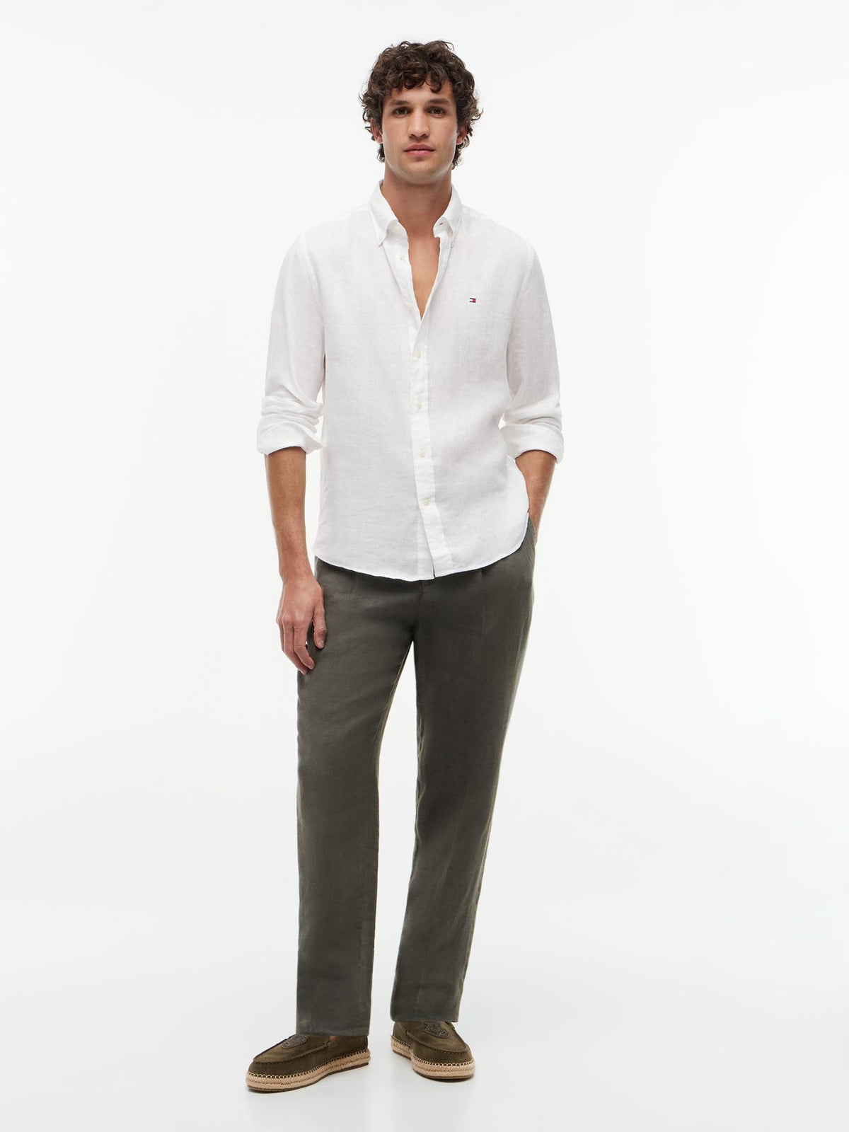 TOMMY HILFIGER PIGMENT DYED LI SOLID RF SHIRT