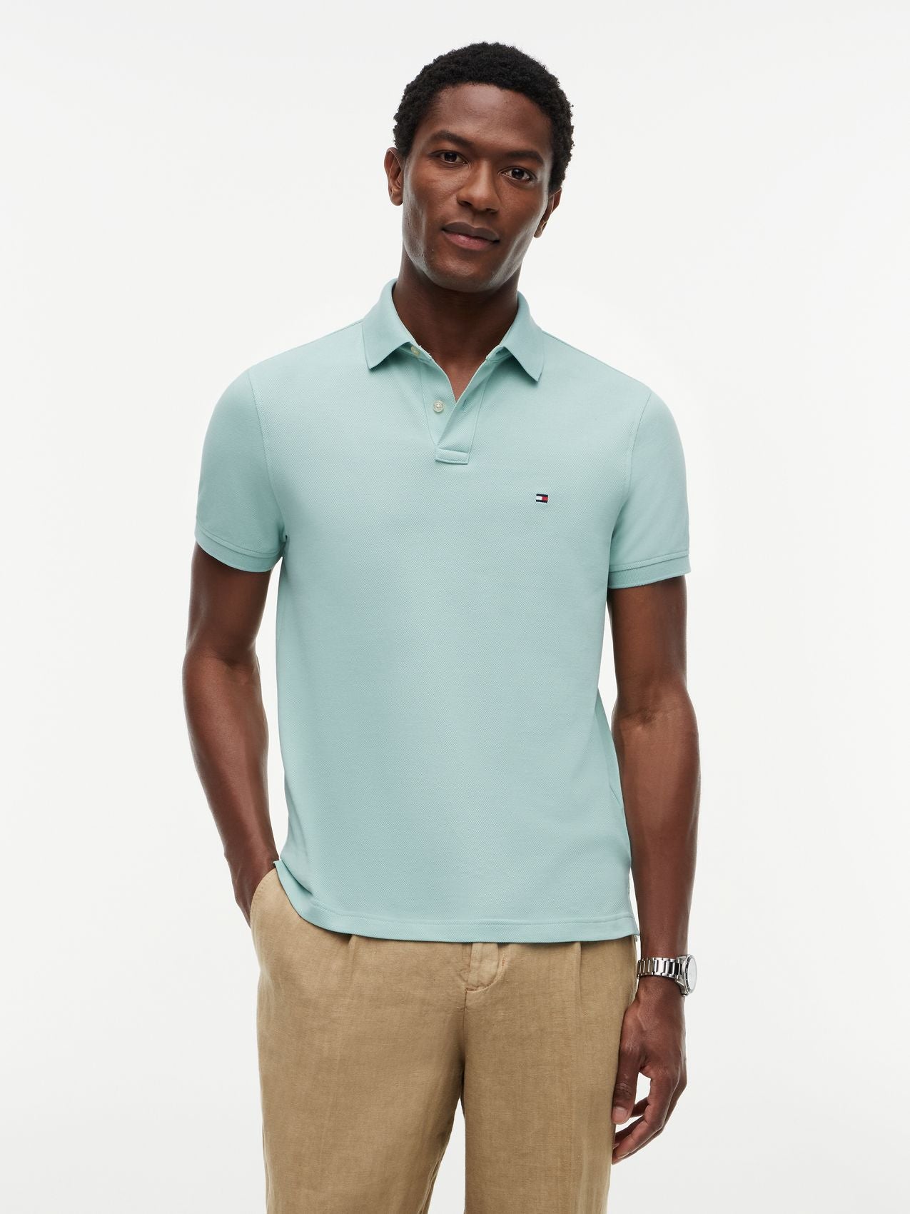 TOMMY HILFIGER 1985 Regular Fit Pique Polo Shirt M