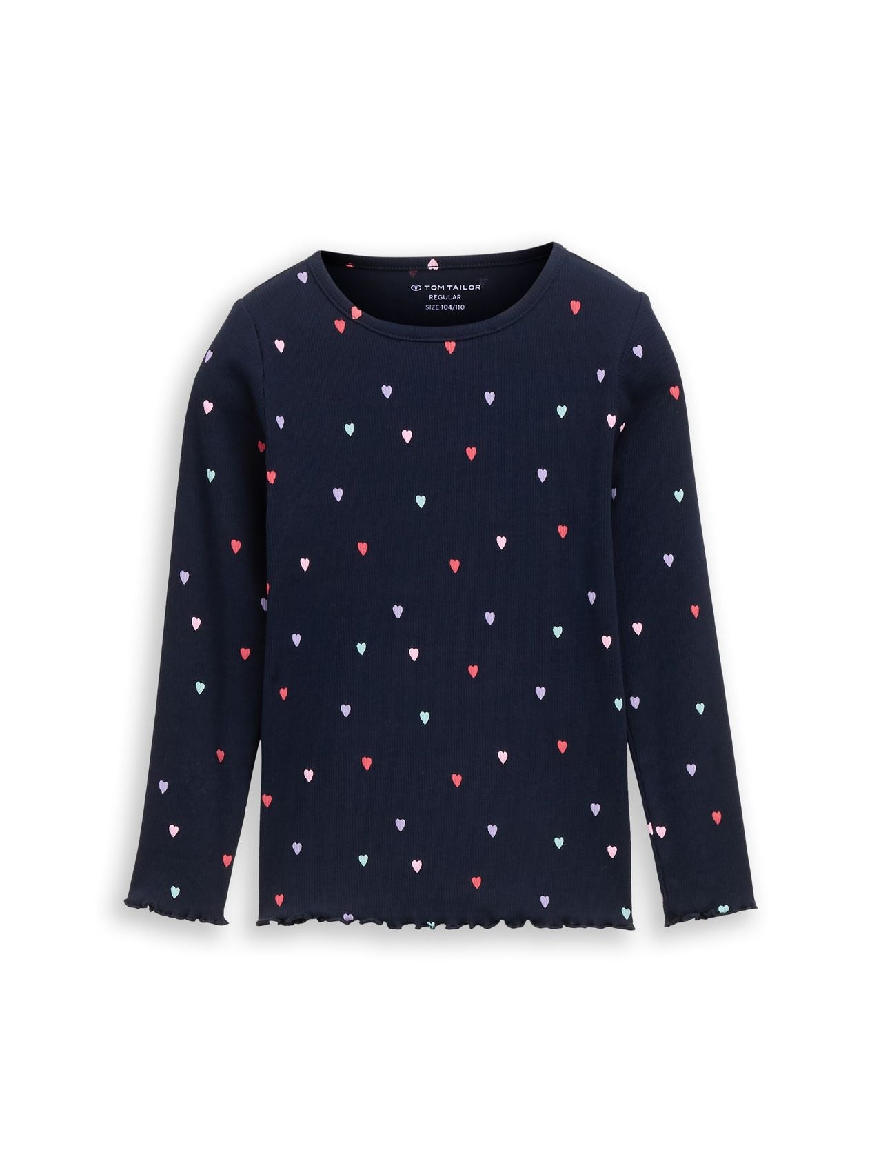 Langarmshirt mit Rippstruktur