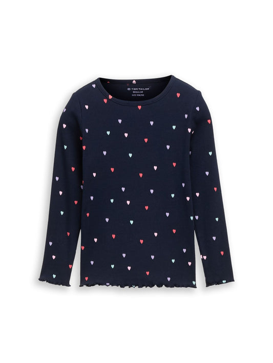 TOM TAILOR Langarmshirt mit Rippstruktur