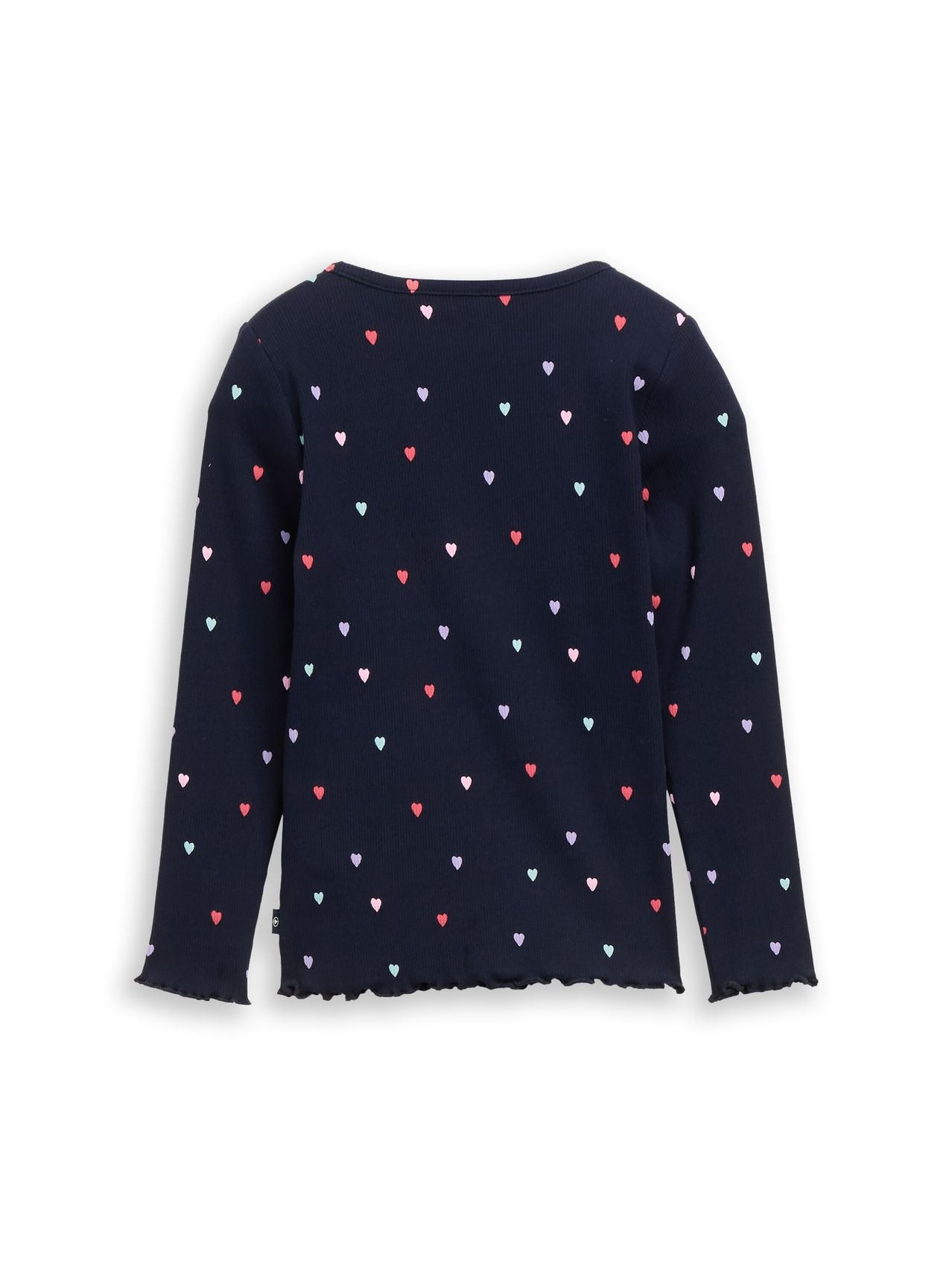 Langarmshirt mit Rippstruktur