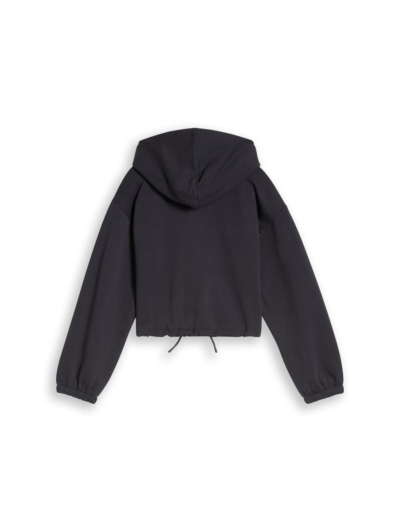 Cropped Hoodie Sweatjacke aus Baumwolle