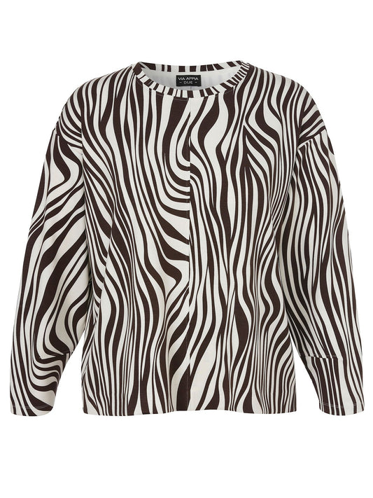 VIA APPIA Sweatshirt Rundhals 1/1 Arm Druck 54