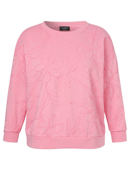 VIA APPIA Sweatshirt U-Boot 1/1 Arm Stickerei 46