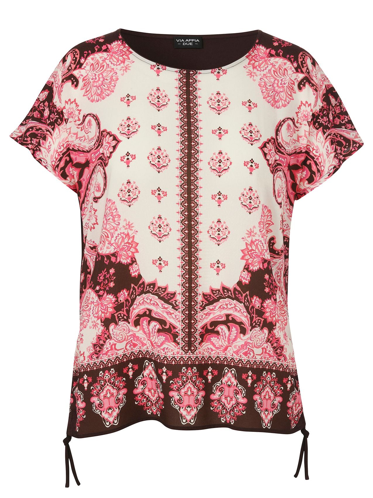 Bluse Rundhals 1/2 Arm Druck