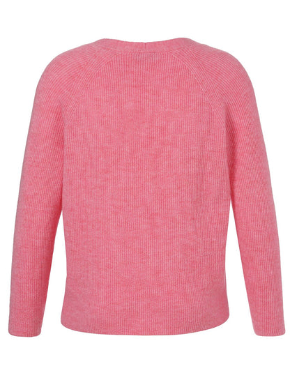 Jacke V-Ausschnitt 1/1 Arm Knöpfe  Struktur