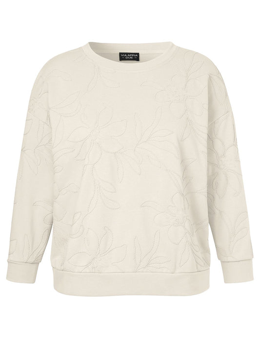 VIA APPIA Sweatshirt U-Boot 1/1 Arm Stickerei 48