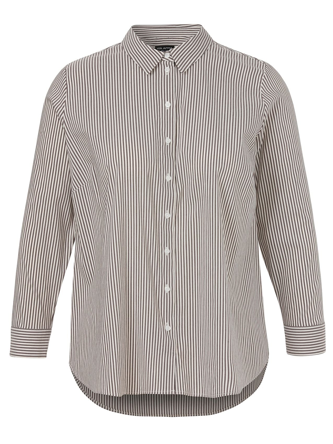 Bluse Hemdkragen 1/1 Arm  Streifen