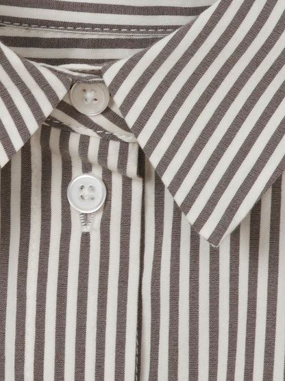 Bluse Hemdkragen 1/1 Arm  Streifen