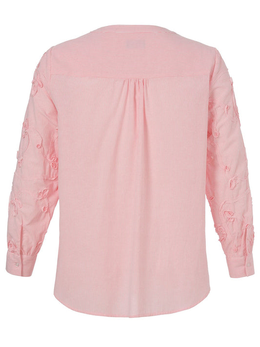 VIA APPIA Bluse V-Ausschnitt 1/1 Arm Streifen