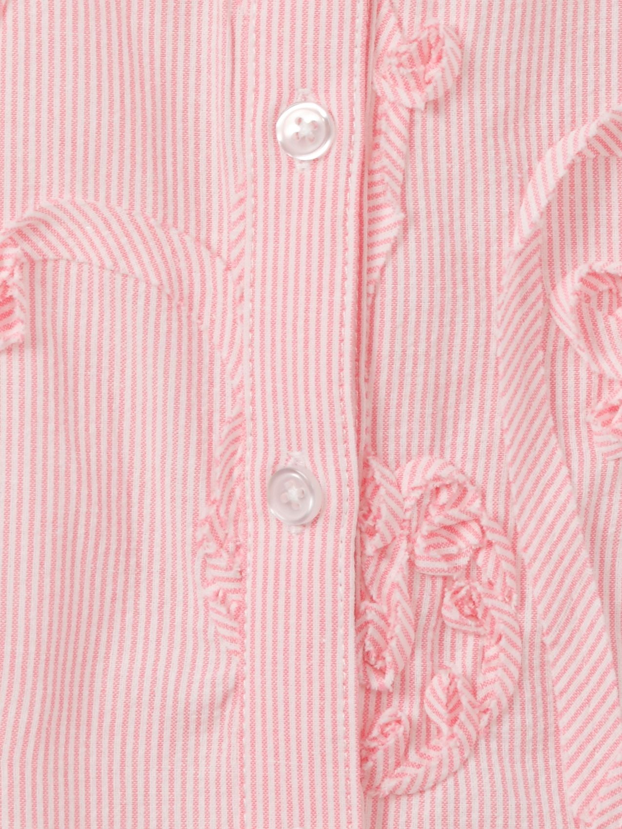 Bluse V-Ausschnitt 1/1 Arm Streifen