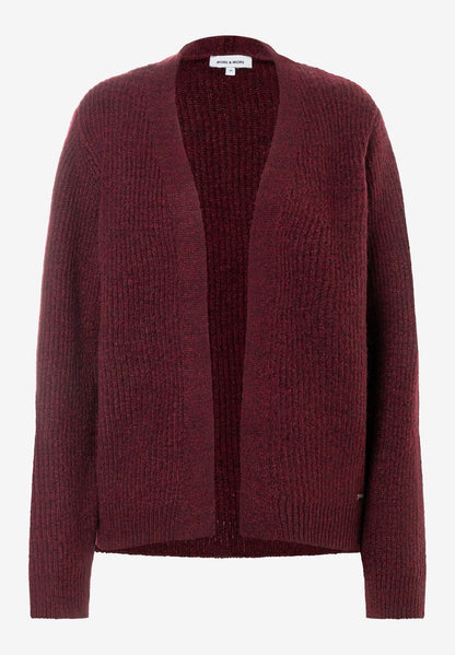 Cardigan, pomegranate red