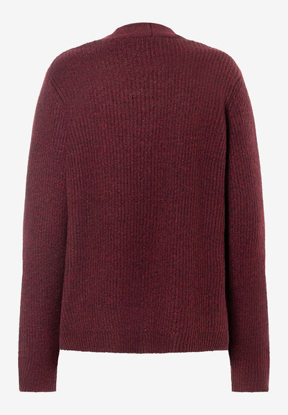 Cardigan, pomegranate red