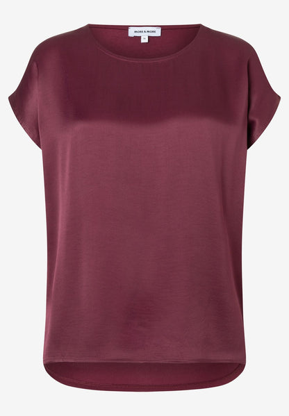 Shirt, pomegranate red