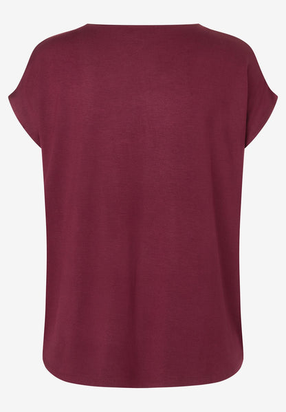 Shirt, pomegranate red