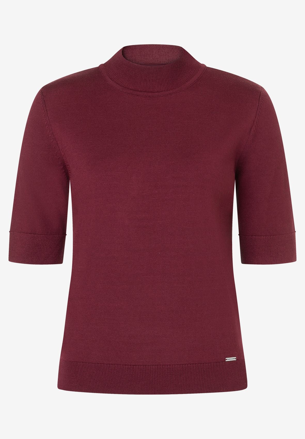 Turtleneck Pullover, pomegranate red
