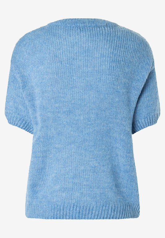 MORE & MORE Cape-Pullover, 3/4 Sleeve, autumn blue