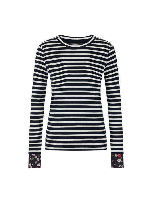 MARC CAIN Langarm-Shirt in Streifenoptik 38
