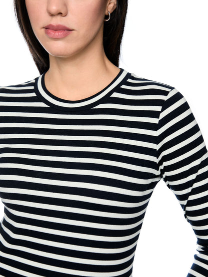 Langarm-Shirt in Streifenoptik