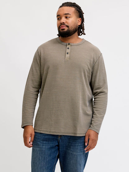 JPRBLUAARON LS HENLEY TEE PLS