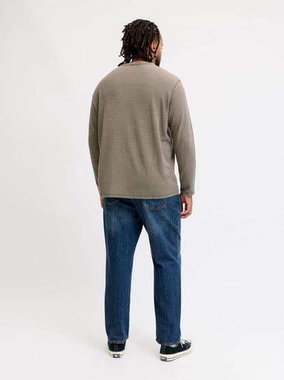 JPRBLUAARON LS HENLEY TEE PLS