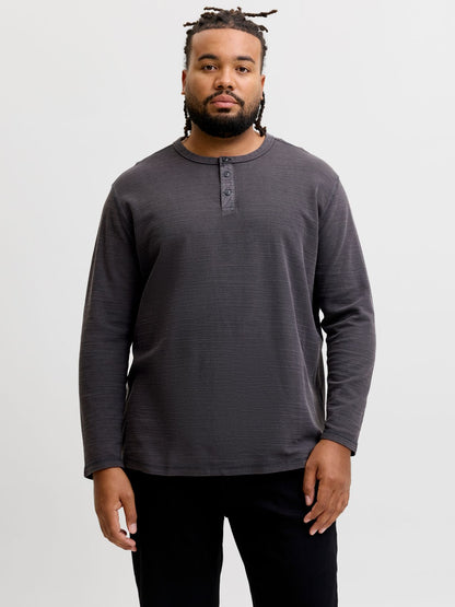 JPRBLUAARON LS HENLEY TEE PLS