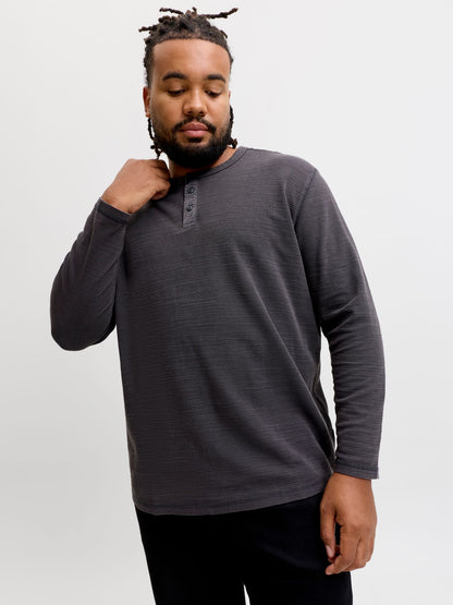 JPRBLUAARON LS HENLEY TEE PLS