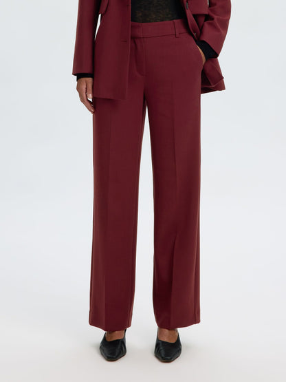 SLWRITA MW WIDE PANT MEL NOOS
