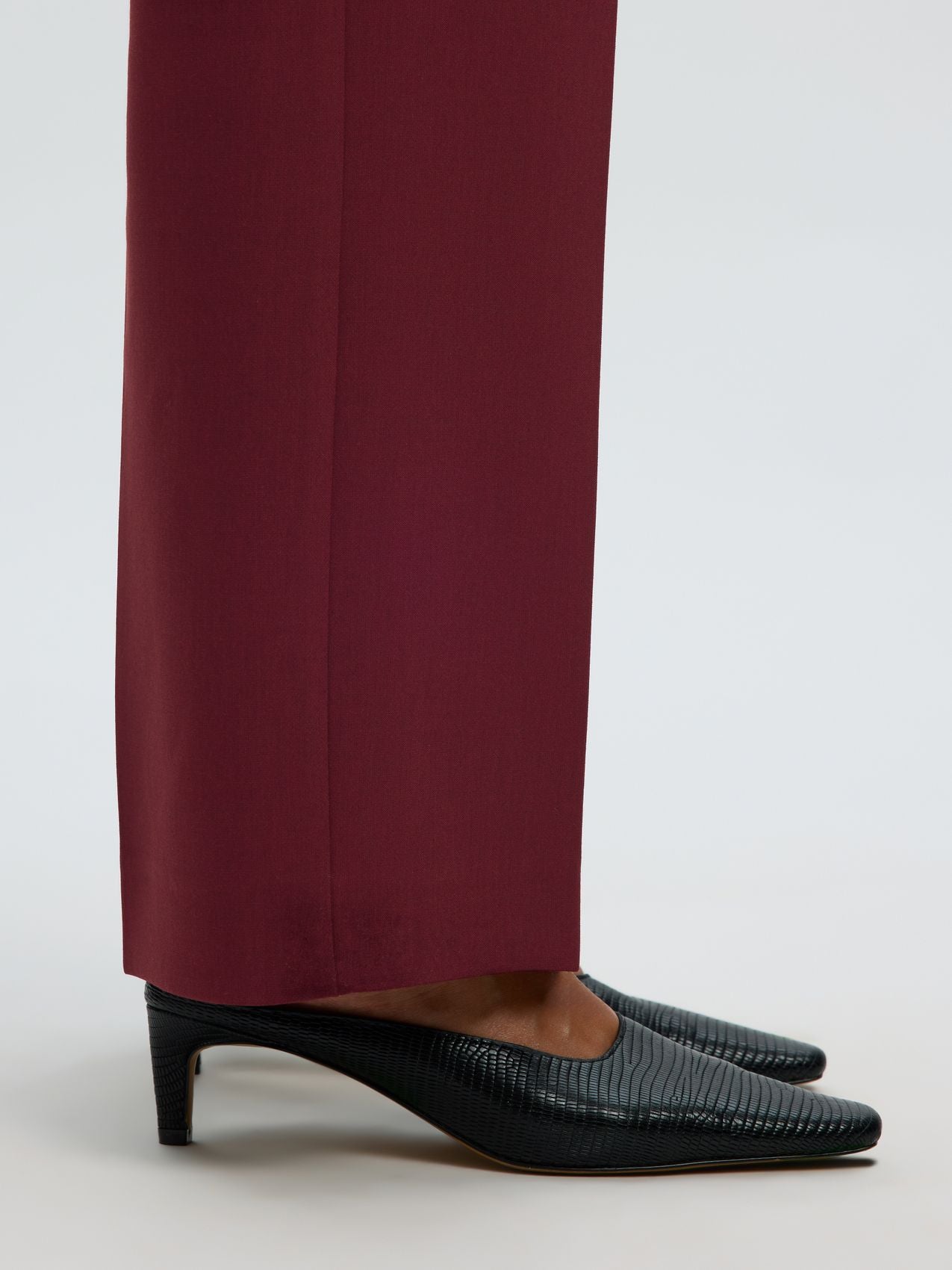 SLWRITA MW WIDE PANT MEL NOOS