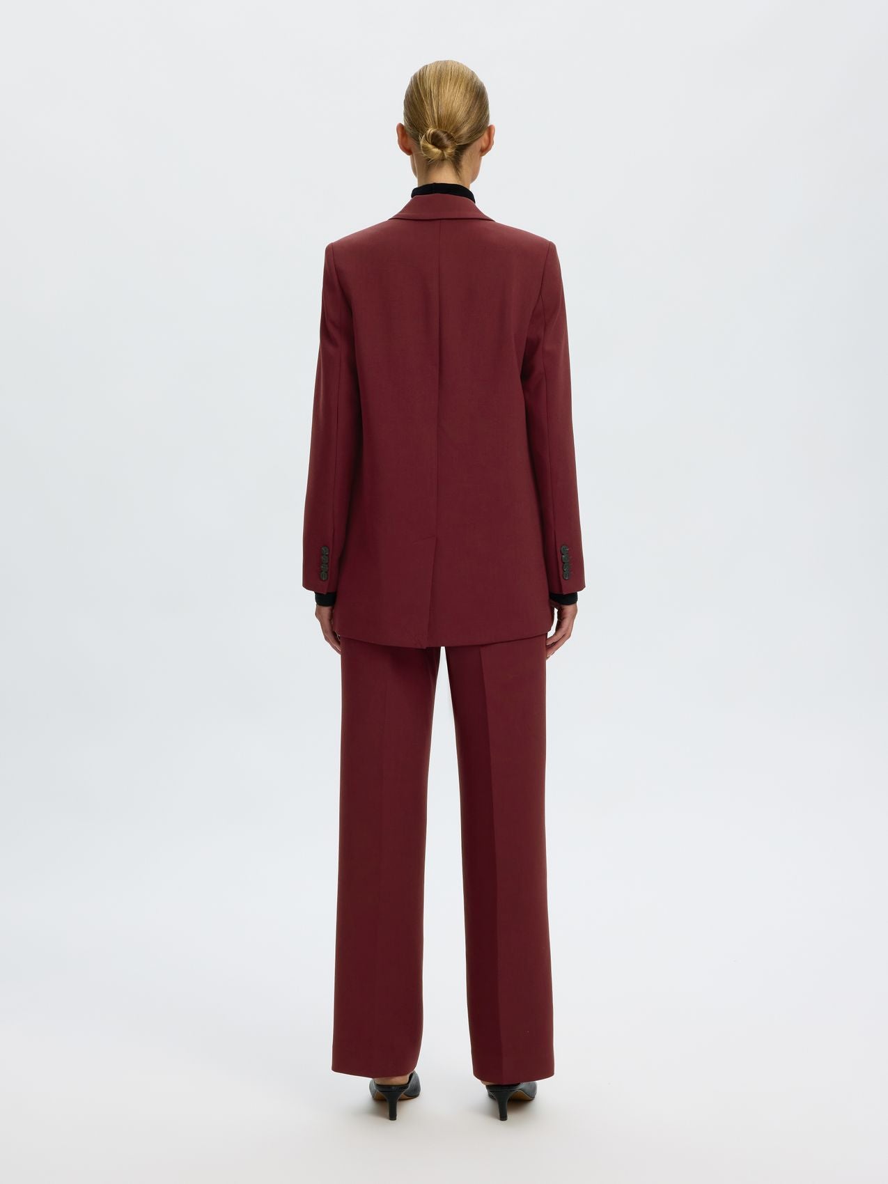 SLWRITA MW WIDE PANT MEL NOOS