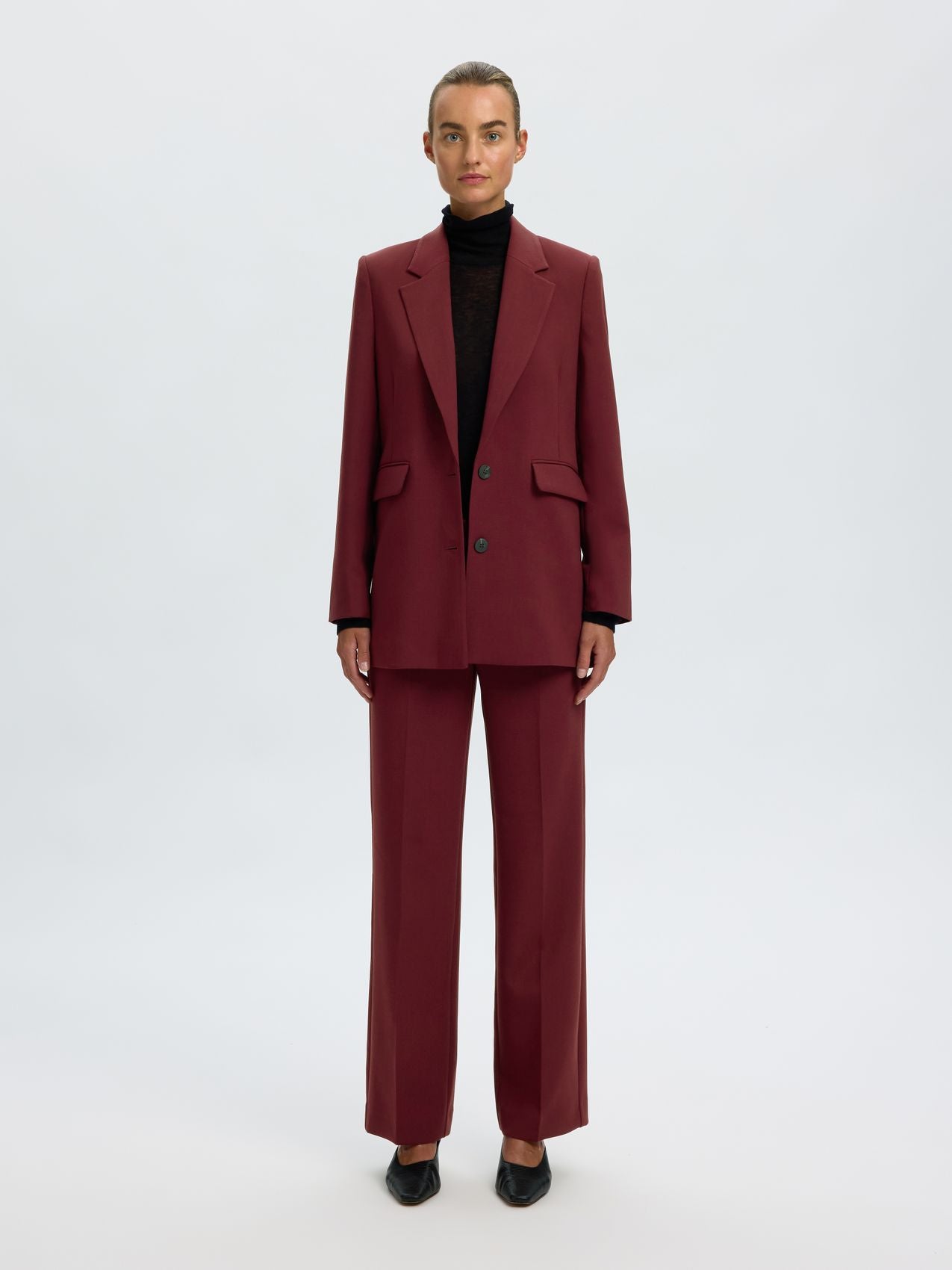 SLWRITA MW WIDE PANT MEL NOOS