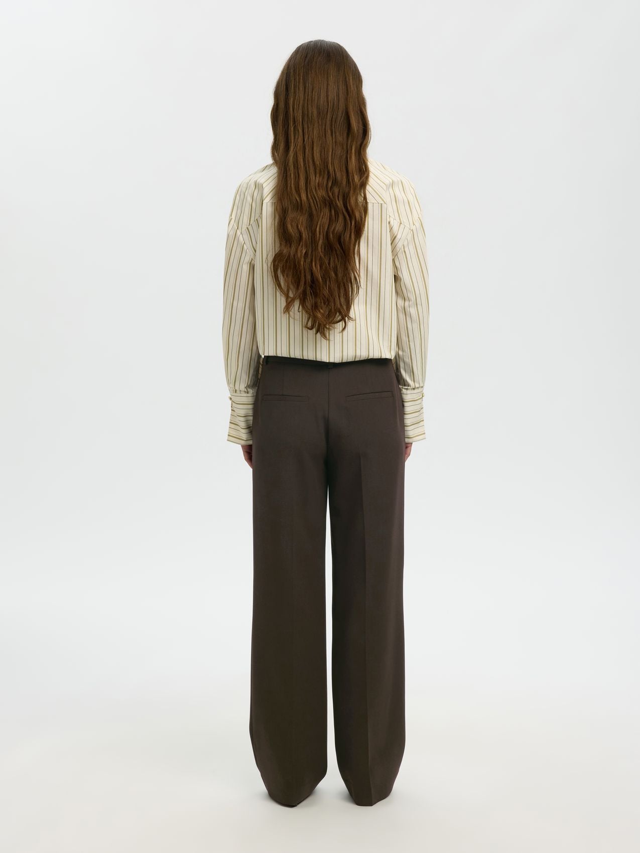 SLWRITA MW WIDE PANT MEL NOOS
