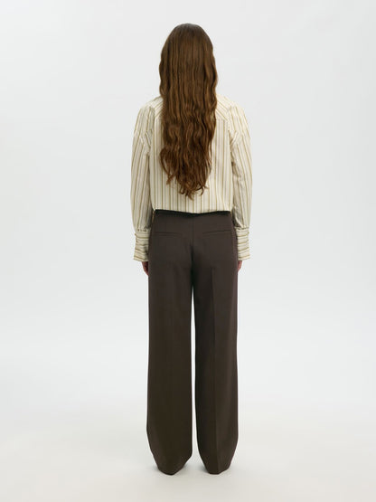 SLWRITA MW WIDE PANT MEL NOOS