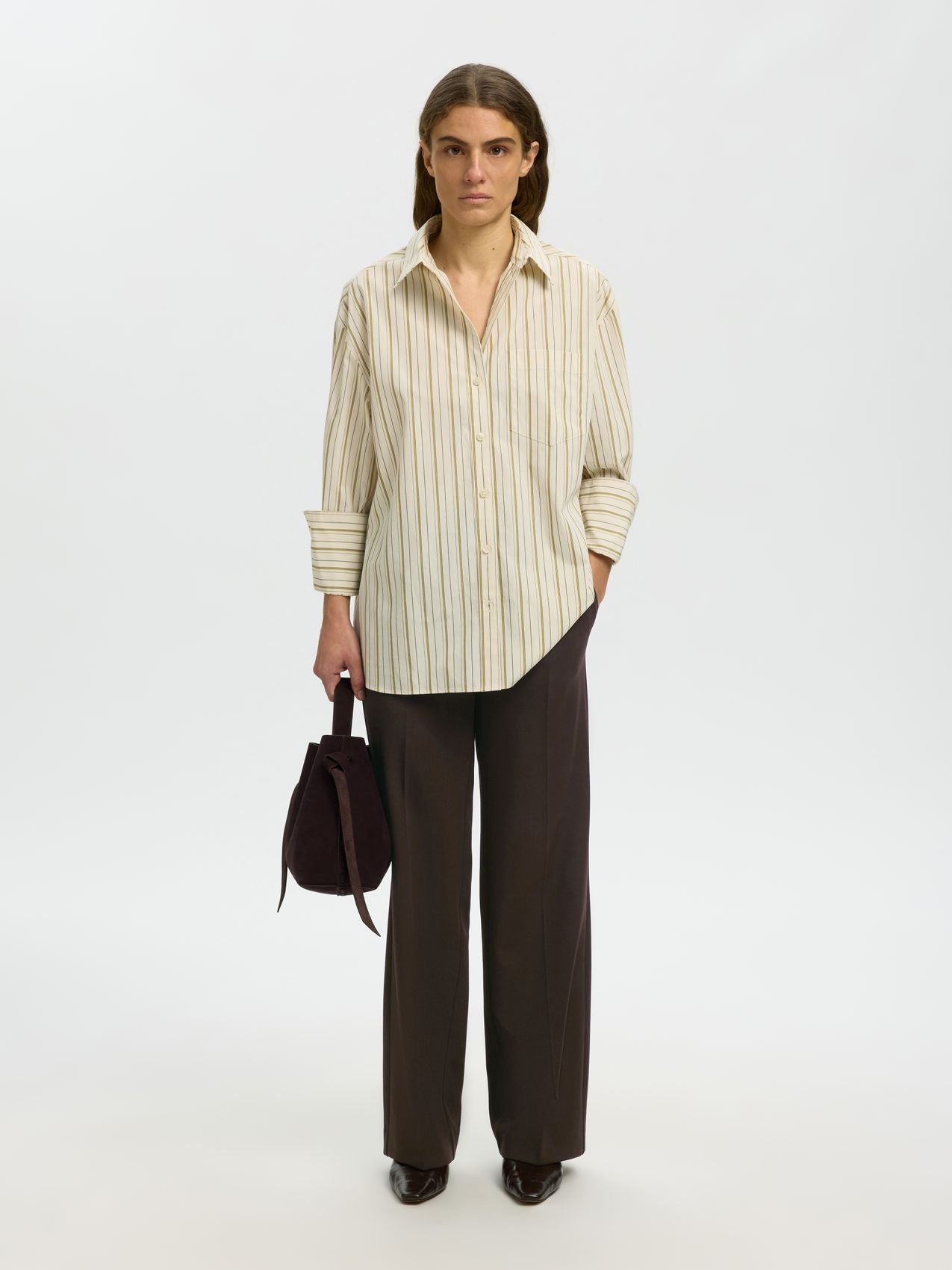 SLWRITA MW WIDE PANT MEL NOOS