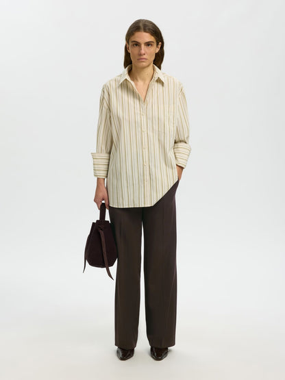 SLWRITA MW WIDE PANT MEL NOOS
