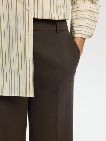 SLWRITA MW WIDE PANT MEL NOOS