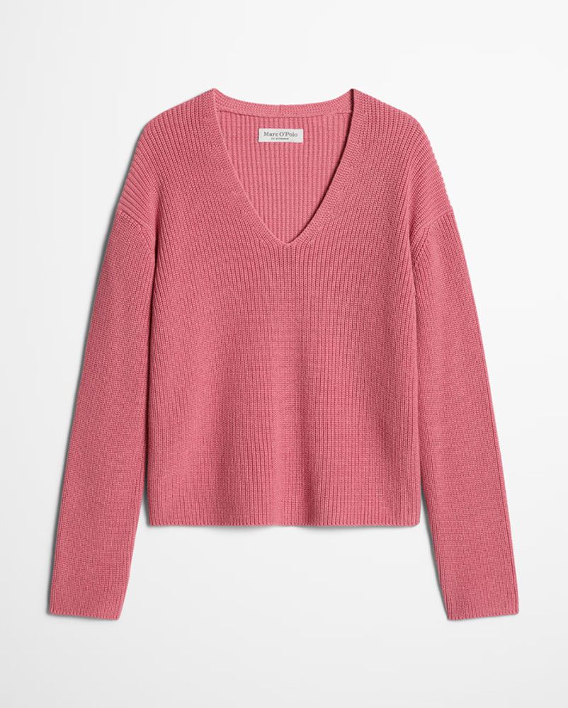 Lockerer Pullover mit V -Ausschnitt
