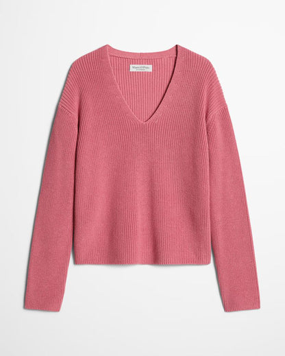 Lockerer Pullover mit V -Ausschnitt