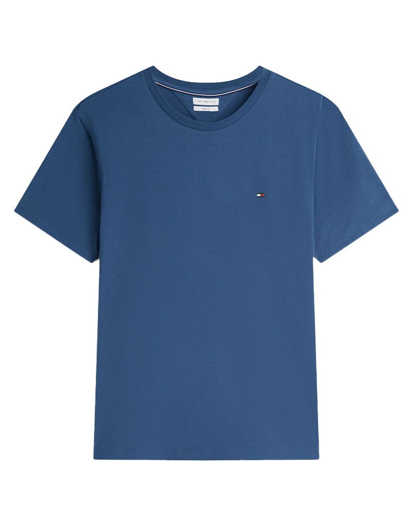 TOMMY HILFIGER Rundhals T-Shirt mit Stickerei