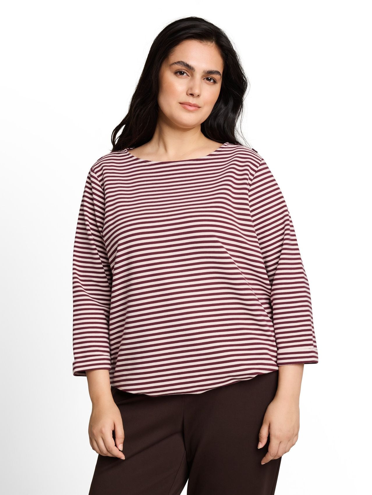 TOM TAILOR Plus Size - Langarmshirt mit Knopf-Details