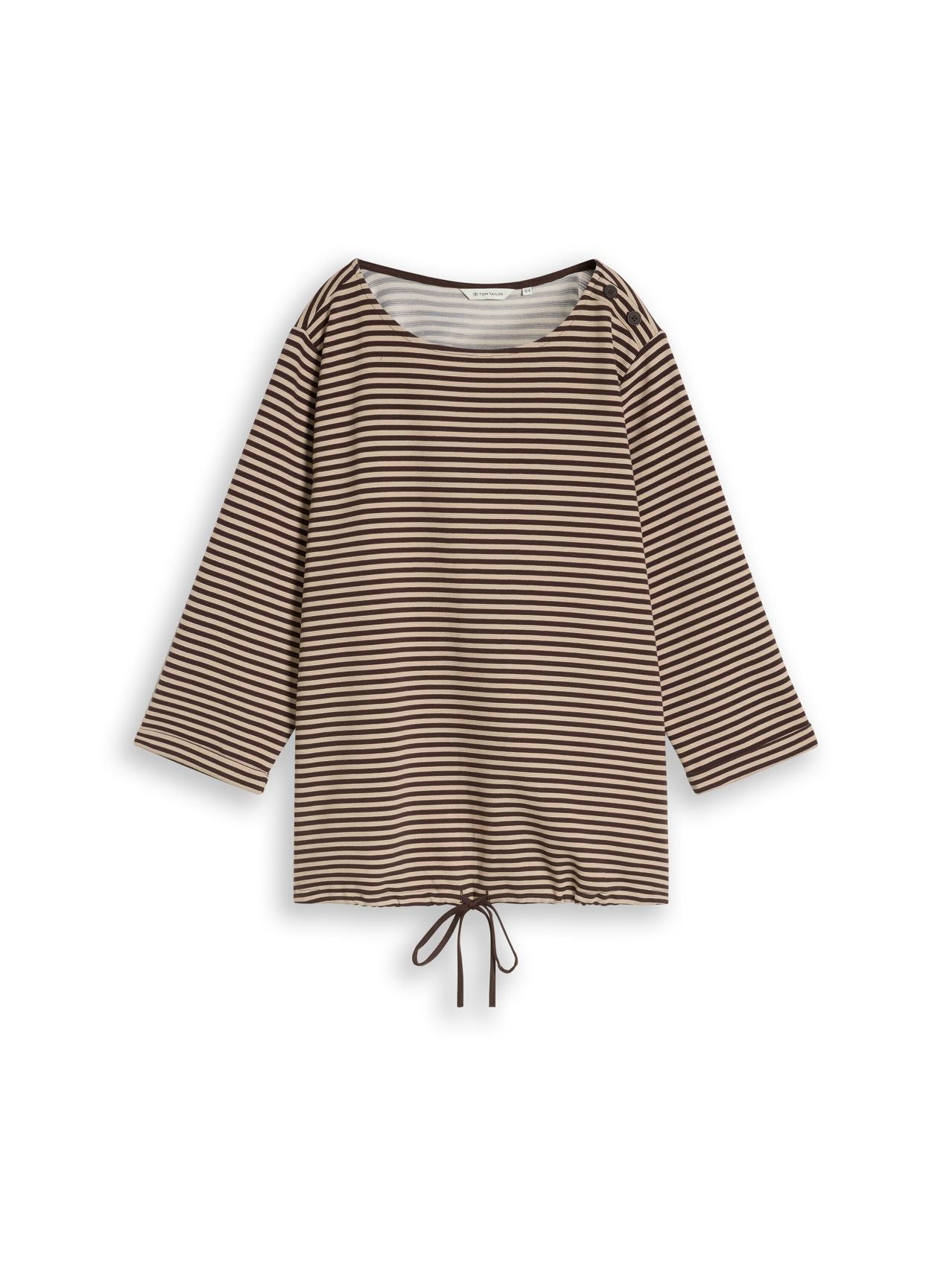 TOM TAILOR Plus Size - Langarmshirt mit Knopf-Details 52