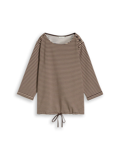 TOM TAILOR Plus Size - Langarmshirt mit Knopf-Details 52