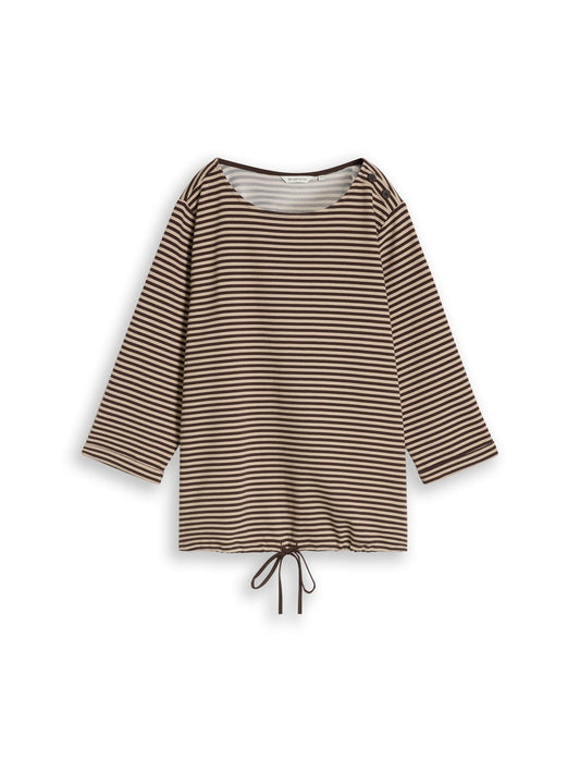 TOM TAILOR Plus Size - Langarmshirt mit Knopf-Details 52