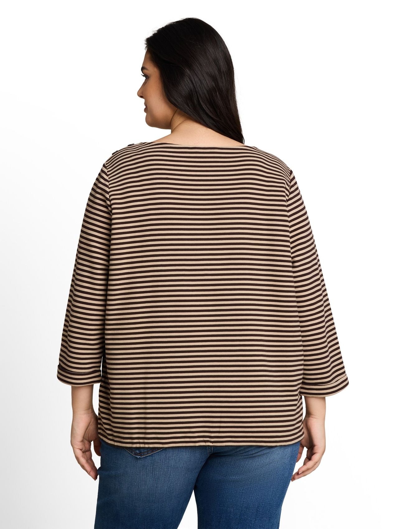 TOM TAILOR Plus Size - Langarmshirt mit Knopf-Details