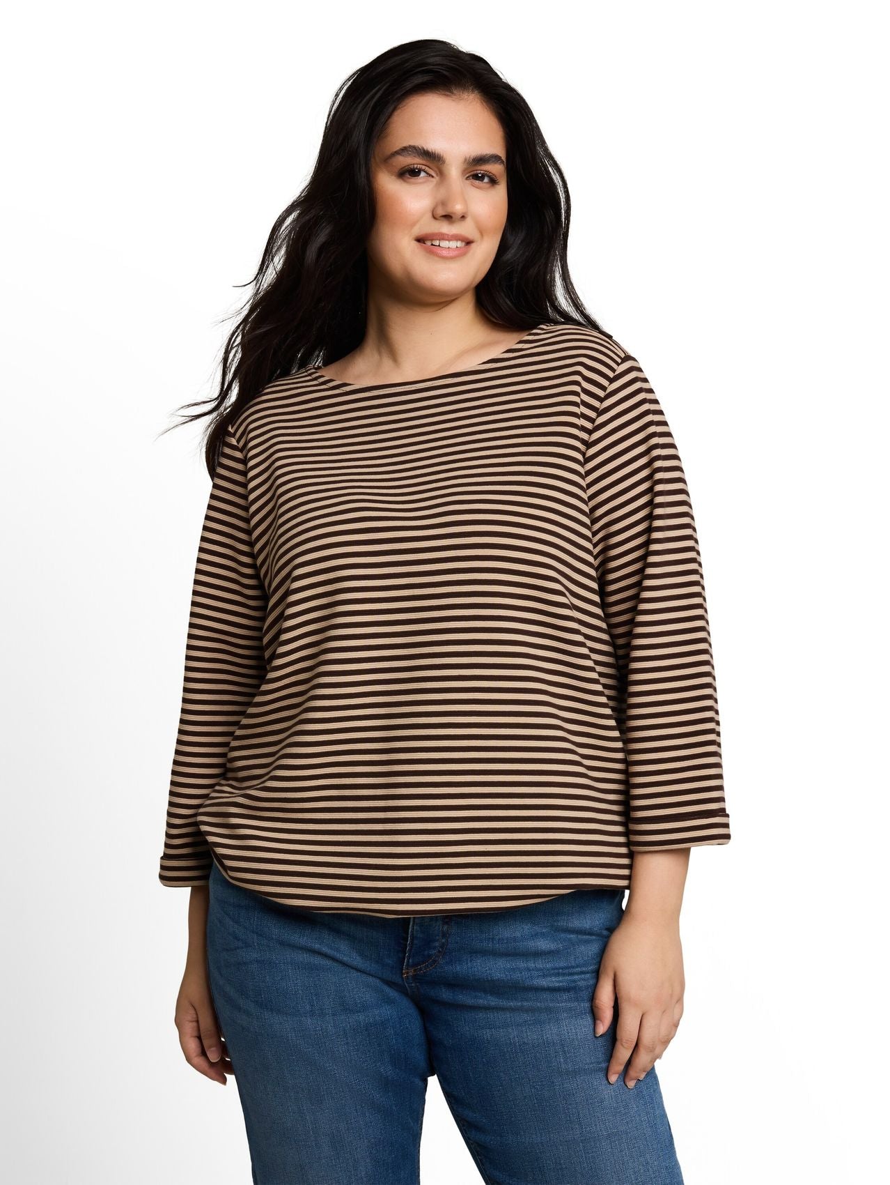 TOM TAILOR Plus Size - Langarmshirt mit Knopf-Details