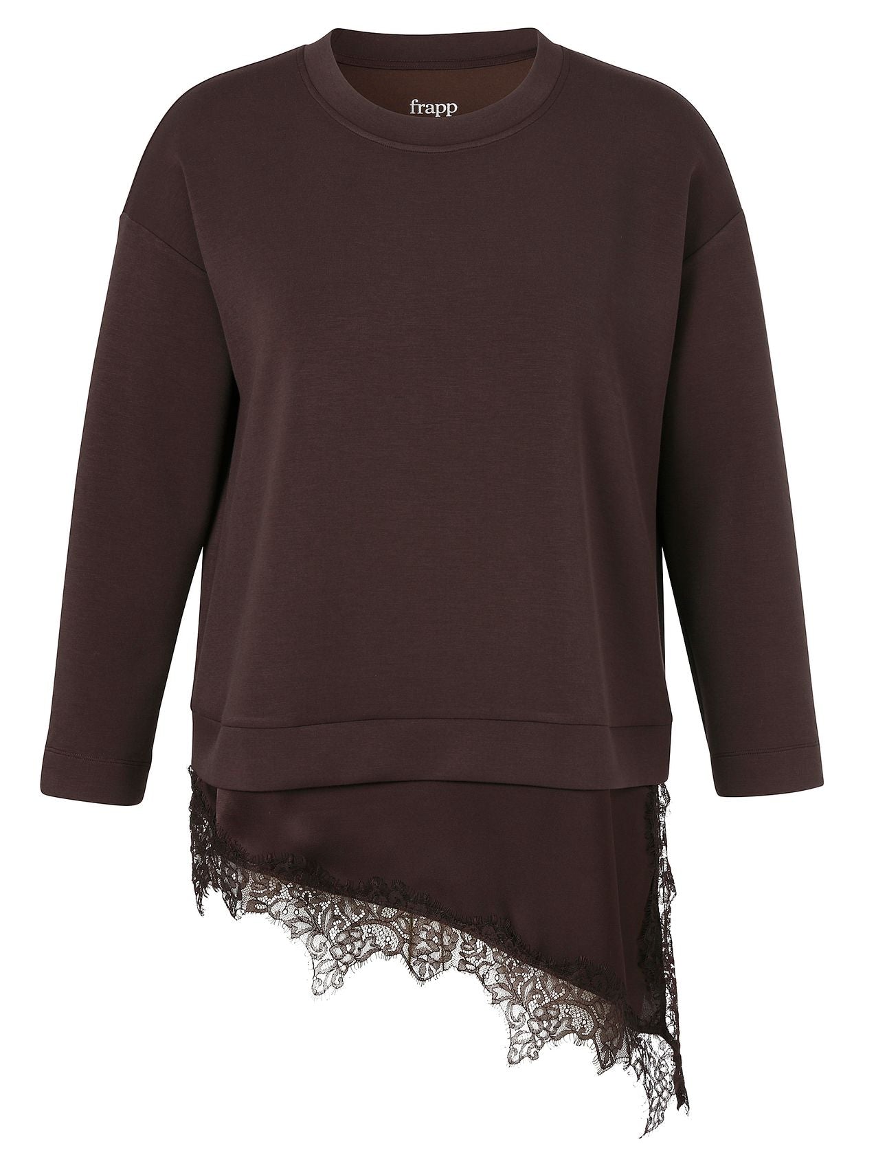 FRAPP Sweatshirt Rundhals 1/1 Arm Materialmix 50